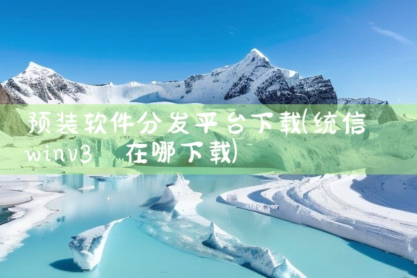 预装软件分发平台下载