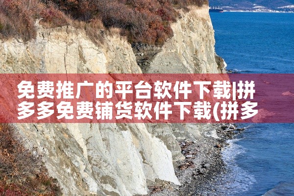 免费推广的平台软件下载